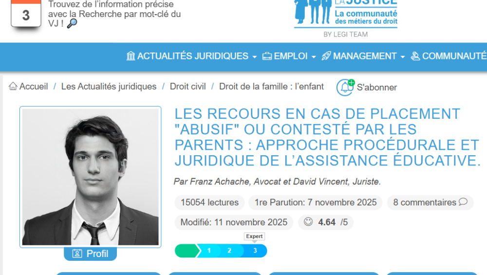 les recours en cas de placement abusif