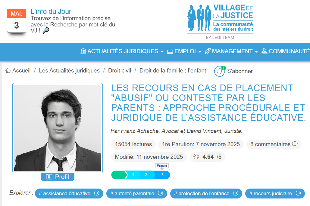 les recours en cas de placement abusif