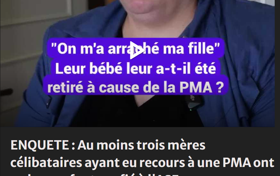 Placement abusif enfant PMA