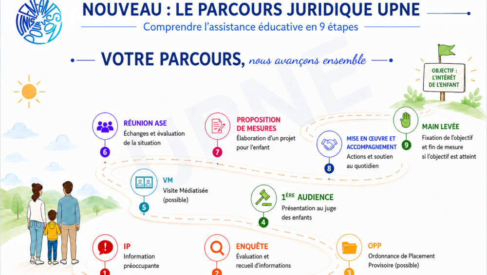 Parcours juridique de la protection de l’enfance proposé par UPNE Placement abusif